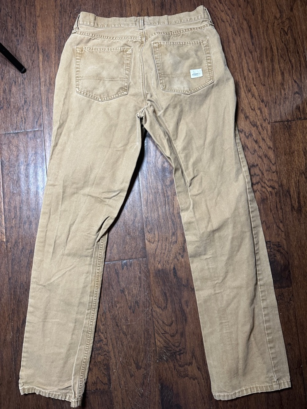 Eddie Bauer Tan Workwear Straight-Leg Pants - Picture 2 of 3